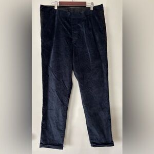 Armani Exchange Mens blue velvet striped pants size 32 Formal Special Occasion